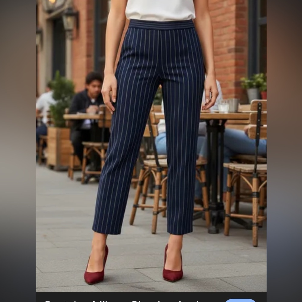 Alice + Olivia Black and White Dress Pants
